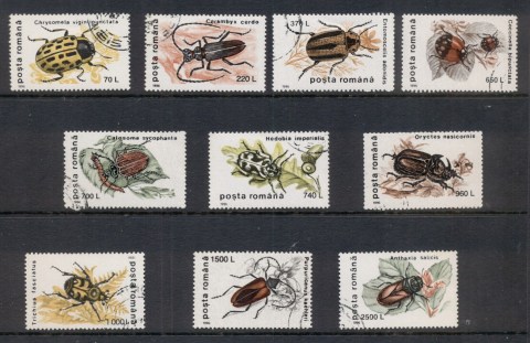 Romania-1966-Insects-CTO