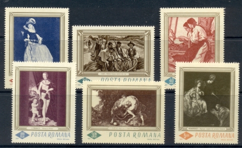 Romania-1967-Paintings-MUH