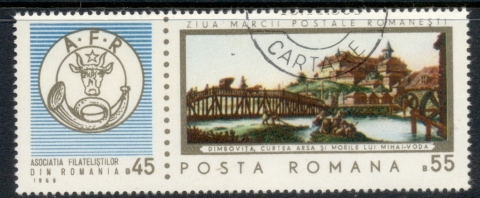 Romania-1968-Stamp-day-CTO