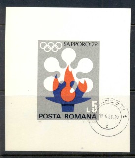 Romania-1971-Winter-Olympics-Sapporo-MS-CTO