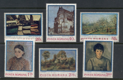 Romania-1974-Impressionist-paintings-MUH