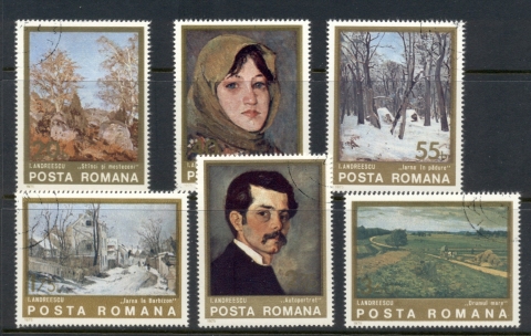 Romania-1975-Paintings-by-Ion-Andreescu-CTO