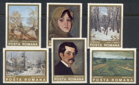 Romania-1975-Paintings-by-Ion-Andreescu-MUH