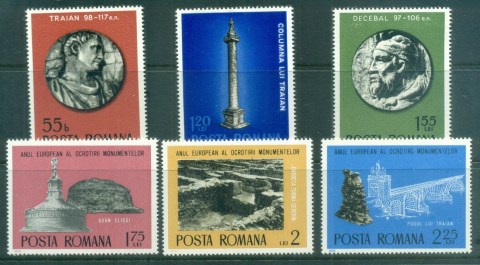 Romania-1975-Roman-Monuments-MUH