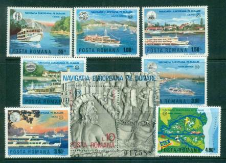 Romania-1977-Danube-Commission-MS-MUH-lot58753