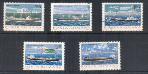 Romania-1979-Romanian-Ships-CTO