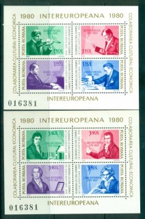 Romania-1980-IECEC-2xSheetlet-MUH-lot58750