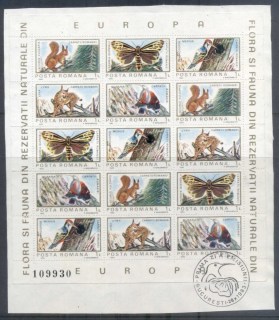 Romania-1983-Flora-Fauna-MS-on-piece-FDI