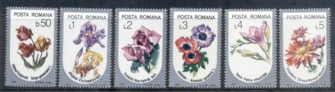 Romania-1986-Flowers-MUH