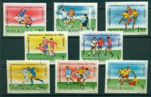 Romania-1990-Football-CTO-Lot21246