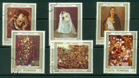 Romania-1990-Paintings-CTO-Lot21249