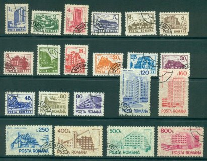 Romania-1991-Buildings-CTO-Lot21247