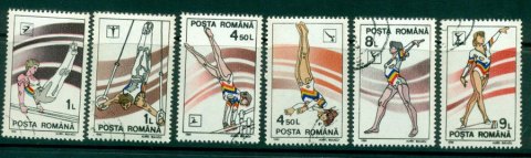 Romania-1991-Gymnastics-CTO-Lot21250