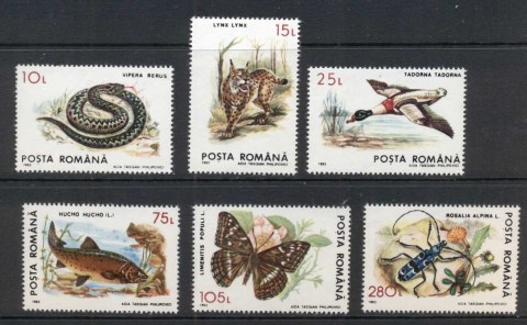 Romania-1993-Wildlife-MUH