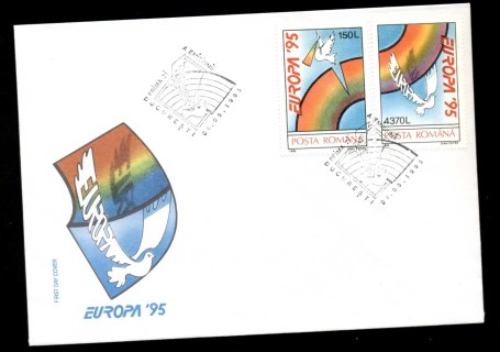 Romania-1995-Europa-Peace-Freedom-FDC