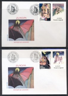 Romania-1997-Europa-Myths-legends-2x-FDC