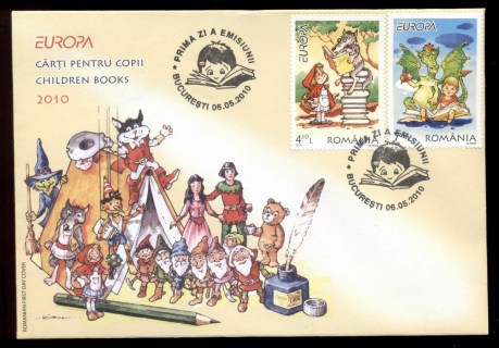 Romania-2010-Europa-Childrens-Books-FDC