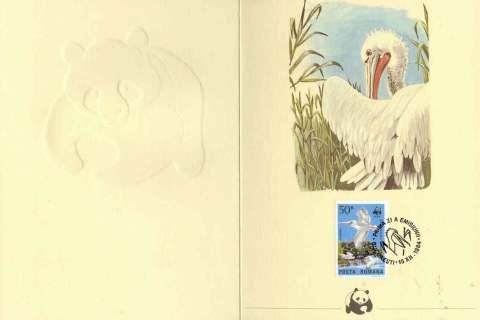 Romania-1984 WWF Dalmatian Pelican