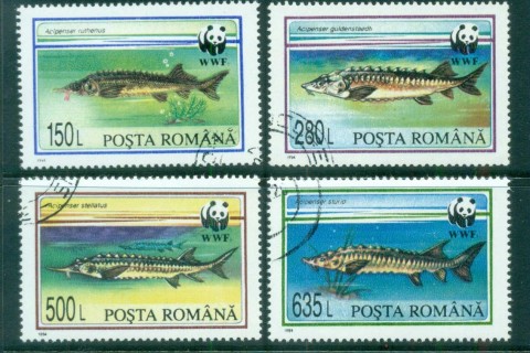 Romania-1994 WWF Sturgeons of Romania