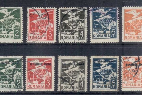 Romania-1930-Officials-Asst-FU