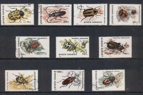 Romania-1966-Insects-CTO