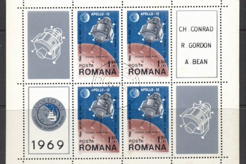 Romania-1969-Apollo-12-Space-Mission-MS-CTO