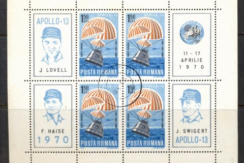 Romania-1970-Apollo-13-Space-Mission-MS-CTO