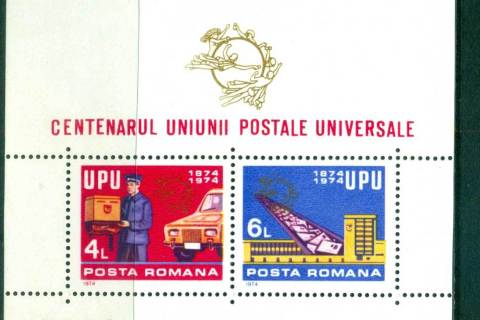 Romania-1974-UPU-Centenary-MS-MUH-lot56399
