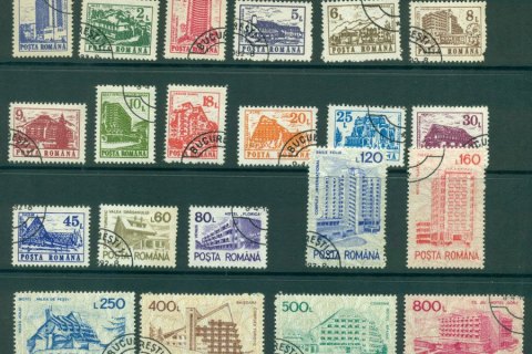 Romania-1991-Buildings-CTO-Lot21247