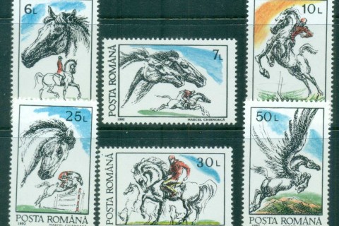 Romania-1992-Horses-MUH