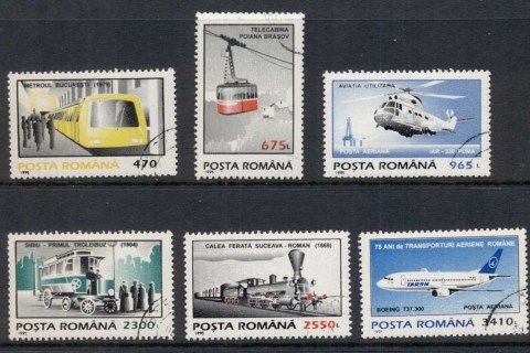 Romania-1995-Methods-of-Transportation-CTO