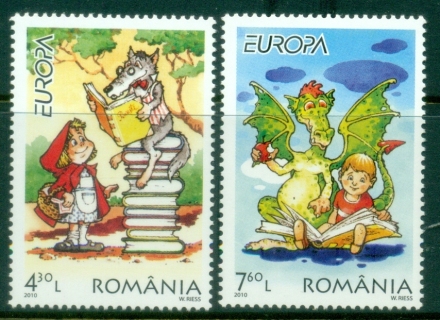 Romania-2010-EUROPA-Stamps-Childrens-Books-MUH