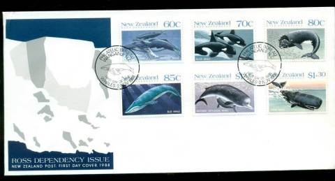 Ross-Dependency-1988-Whales-FDC-lot52884