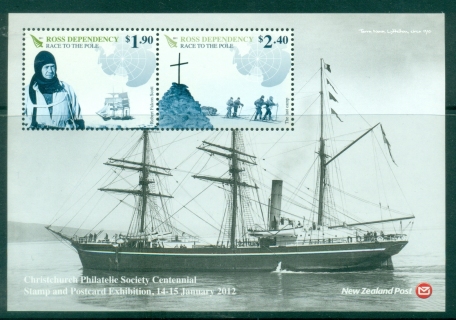 Ross-Dependency-2012-Christchurch-Philatelic-Society-Centennial-Stamp-and-Postcard-Exhibition-MS-Muh