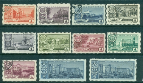 Russia-1961-63-State-Capitals-CTO-lot39042