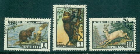 Russia-1961-Animals-CTO-lot38988