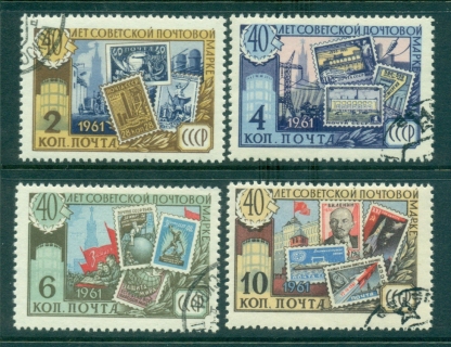 Russia-1961-Stamp-Anniv-CTO-lot39043