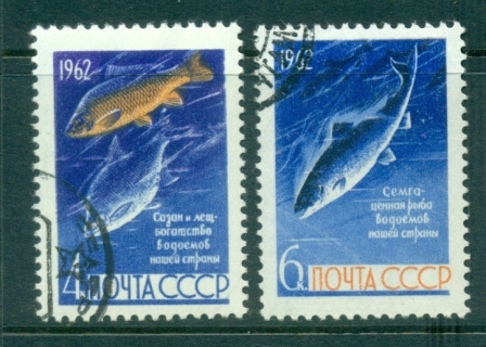 Russia-1962-Freshwater-Fish-CTO-lot39098