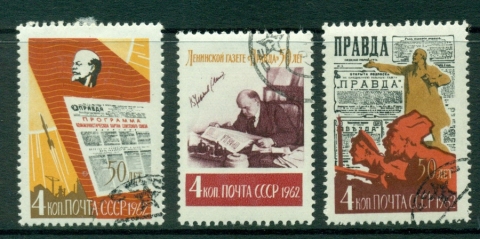 Russia-1962-Pravda-Newspaper-FU-Lot18984