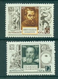 Russia-1964-Michaelangelo-Galileo-MLH-lot39296