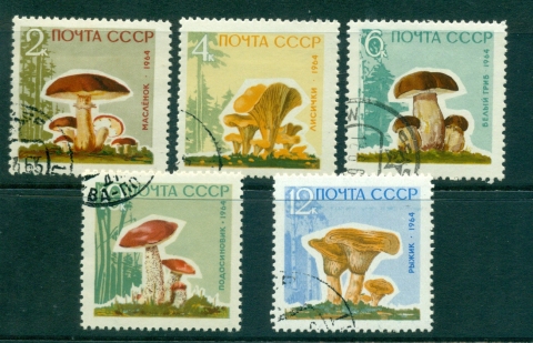 Russia-1964-Mushrooms-Funghi-CTO-lot39285