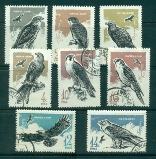 Russia-1965-Birds-of-Prey-CTO-lot39357