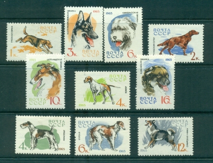 Russia-1965-Dogs-MLH-lot39314