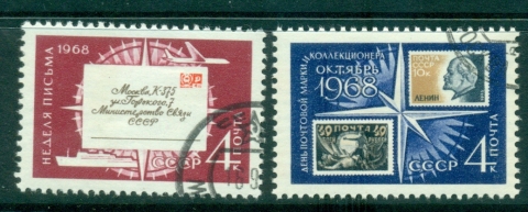 Russia-1968-Letter-Writing-Week-Stamp-day-CTO-lot39527