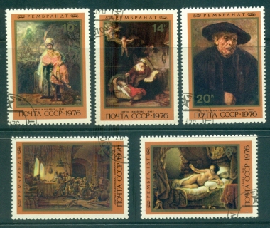 Russia-1976-Rembrandt-paintings-in-Hermitage-CTO-lot40015