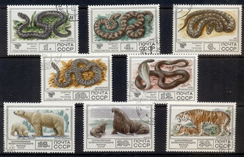 Russia-1977-Protected-Fauna-CTO