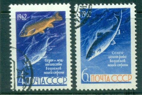 Russia-1962-Freshwater-Fish-CTO-lot39098