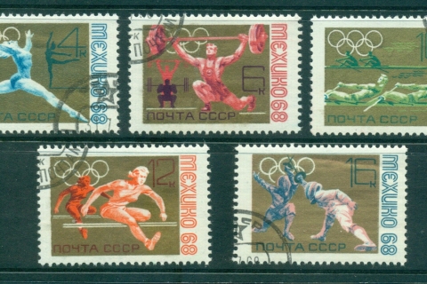 Russia-1968-Mexico-Olympics-CTO-lot39519