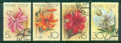 Russia-1989-Cultivated-Lilies-CTO