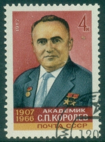 Russia-1982-The-75th-Anniversary-of-the-Birth-of-S-P-Korolev-CTO